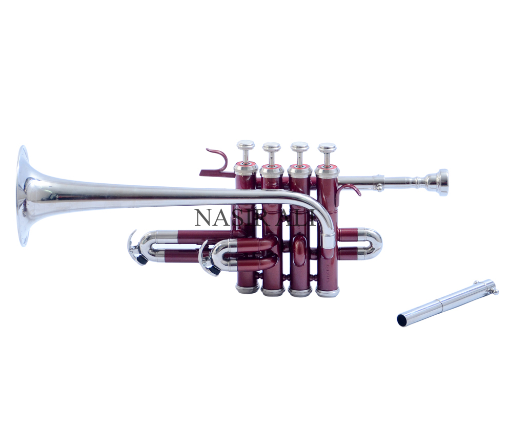 SAI MUSICAL Piccolo Trumpet Bb Red and white