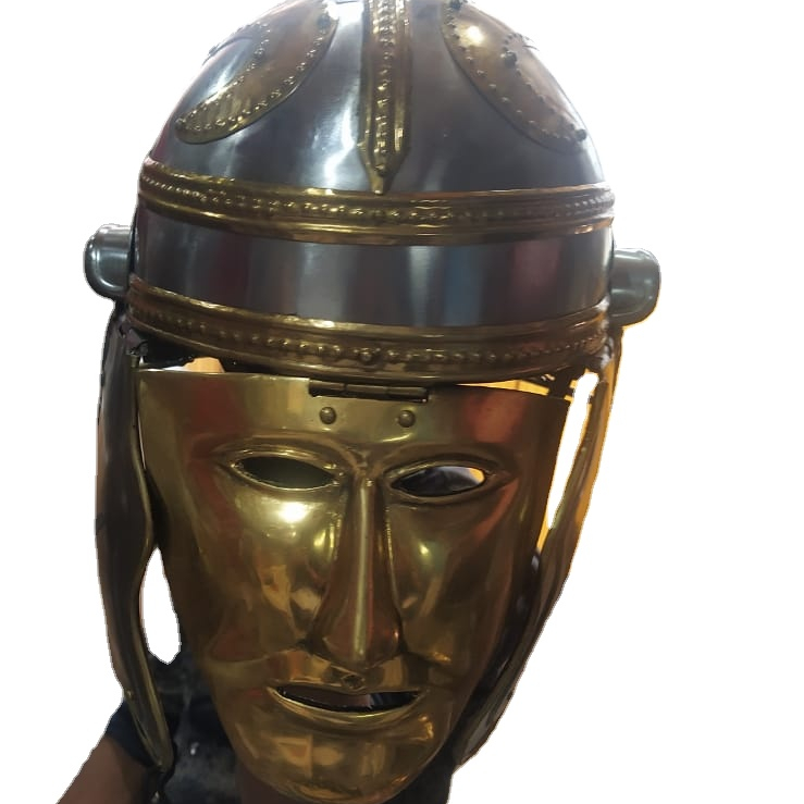 VTC Helmet New Black Barbuta Roman Gladiator Armor Helmet 